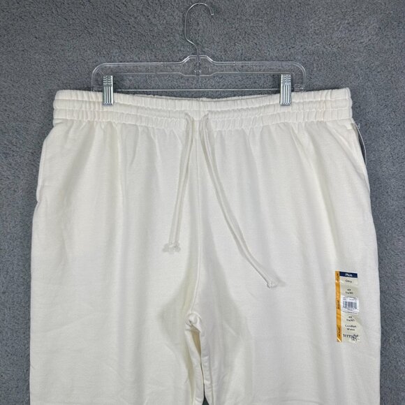 Terra &‎ Sky Womens Sweatshirt Pants Size 0X (14W) Cream Color Side Pock… - Picture 5 of 13